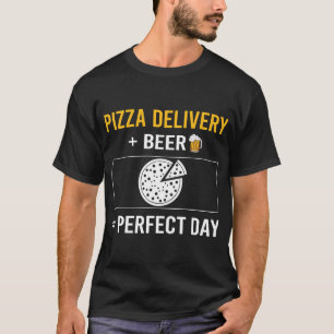 T-shirt Livraison de pizza le jour de la bière