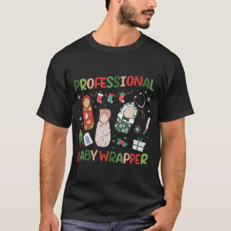 T-shirt Livraison de travail de Noël pour bébé professionn