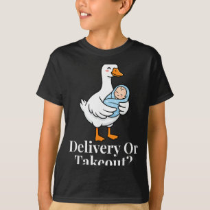T-shirt Livraison ou à emporter Infirmière drôle d'oie Sar