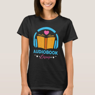 T-shirt Livre audio de livre audio passionné Nerdy audio l