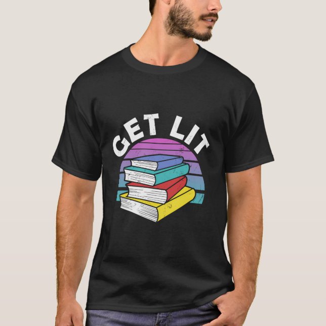 T-shirt Livre Cadeau Obtenir Lit Littéraire Cadeau Livre P (Devant)