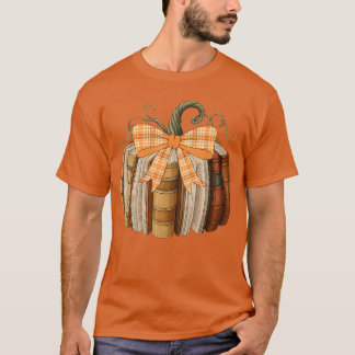 T-shirt Livre d'automne Citrouille Halloween Professeur Bi