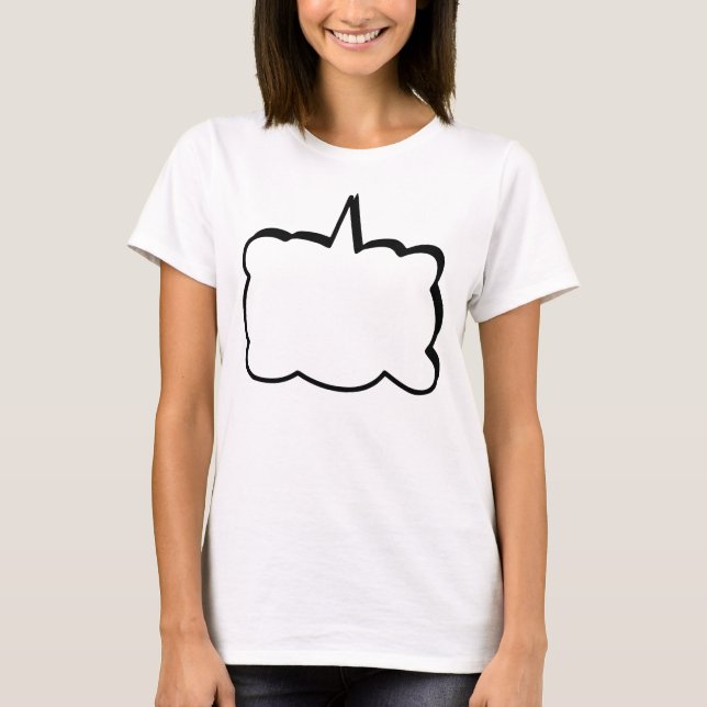 T-shirt Livre de bande dessinée de bulle de pensée personn (Devant)