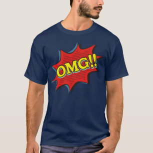 T-shirt Livre de bande dessinée OMG Exclamation Discours b