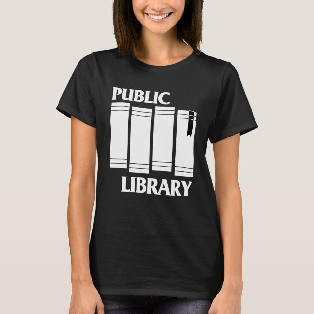 T-shirt Livre de bibliothèque publique (Devant)