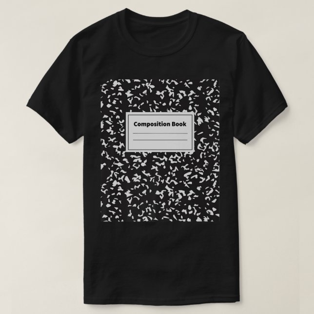 T-shirt Livre de composition - Carnet, école, classe (Design devant)