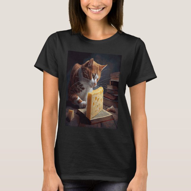 T-shirt Livre de fromage de chat (Devant)