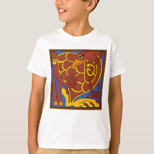 T-shirt Livre De Kells Celtic Knot Oiseau Médiéval