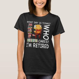 T-shirt Livre de lecture de l'ours Quel jour est aujourd'h