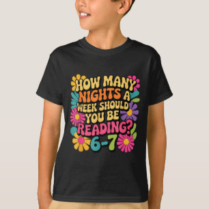 T-shirt Livre de lecture drôle Professeur 67 Six Sept Mème