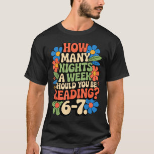 T-shirt Livre de lecture drôle Professeur 67 Six Sept Meme