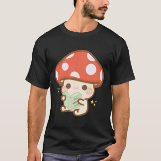 T-shirt Livre de lecture du champignon de dessin