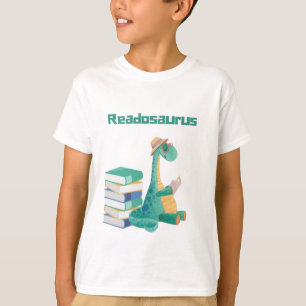 T-shirt livre de lecture du réadosaure dinosaure