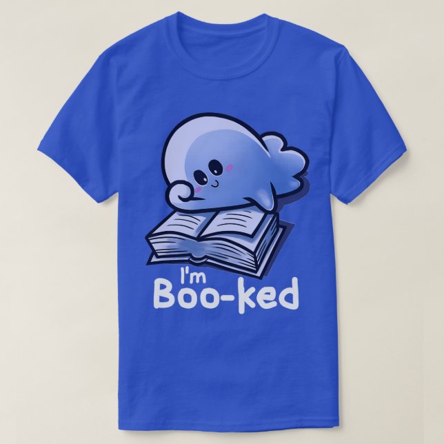 T-shirt Livre de lecture Ghost Ghosts Livres Halloween R (Design devant)