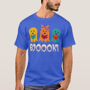 T-shirt Livre de lecture Ghost mignonne Halloween Teacher