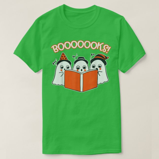 T-shirt Livre de lecture HalloweenT Kids Toddler Ghost Bow (Design devant)