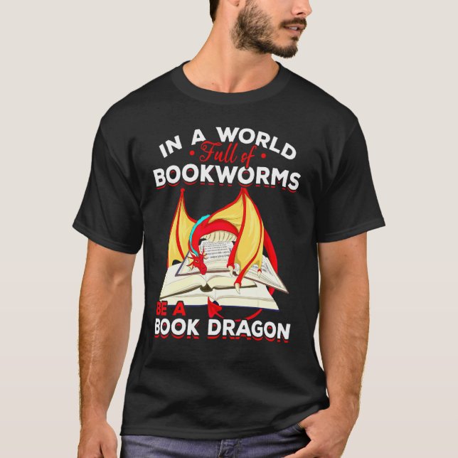 T-shirt Livre de lecture Mythique de la Créature de livre  (Devant)