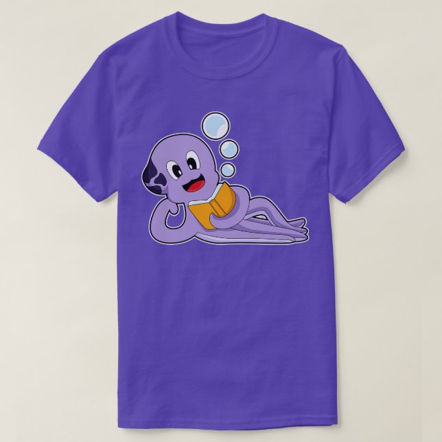 T-shirt Livre de lecture Octopus (Design devant)