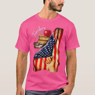 T-shirt Livre de pomme de l'enseignant à l'intérieur du dr