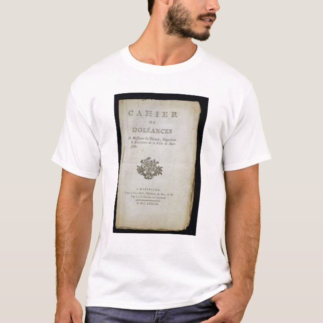 T-shirt Livre des plaintes (Devant)