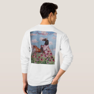 T-shirt livre d'histoire chevaux Écriture