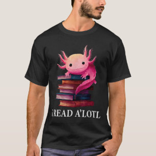 T-shirt Livre drôle d'Axolotl amateur de bibliothèque de b
