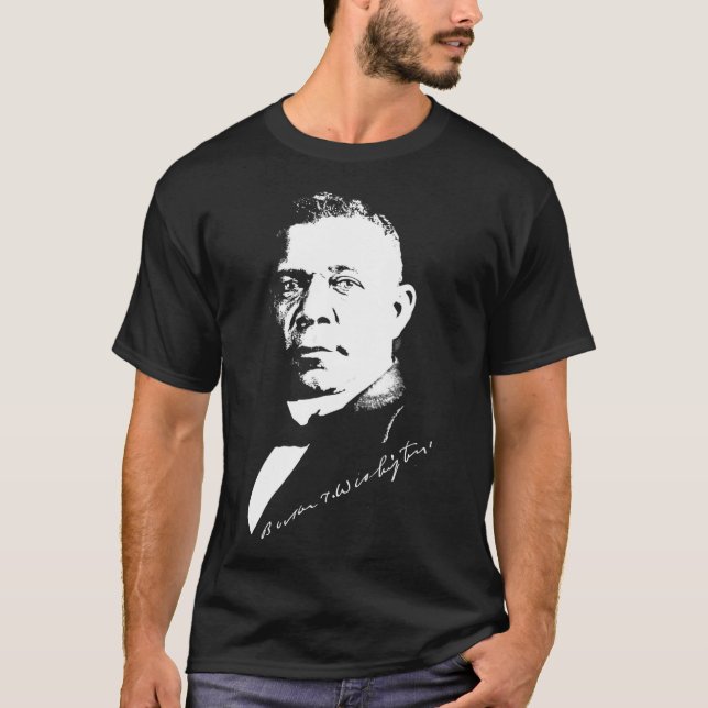 T-shirt Livre du mois de l'histoire noire T Washington Sil (Devant)