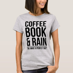 T-shirt livre et pluie de café