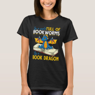 T-shirt Livre Lecture Vêtements Librarian Cute Livre Drago