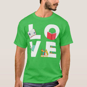 T-shirt Livre Lover Cute Livre Lecture Nerd