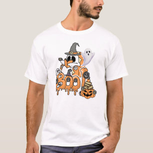 T-shirt Livre Lover Ghost Lecture "Boo" Halloween Éffrayan