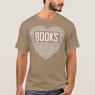 T-shirt Livre Lover Heart Cadeau Ver livre Cadeaux Amour L