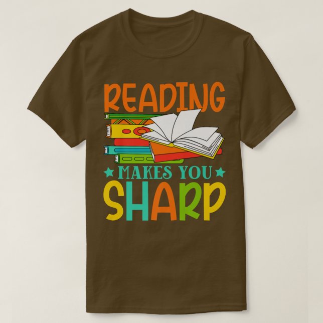 T-shirt Livre Lover Inspirational Quote Bookworm Pun Book  (Design devant)