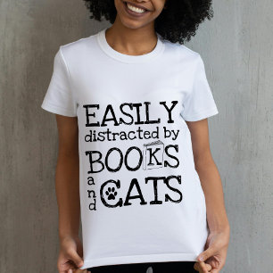 T-shirt Livre mignon et Amoureux des chats