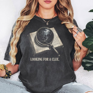 T-shirt Livre Mystère et Loupe de Forêt Sombre Épouvante