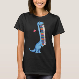 T-shirt Livre Portant Dinosaure Lecture Dino