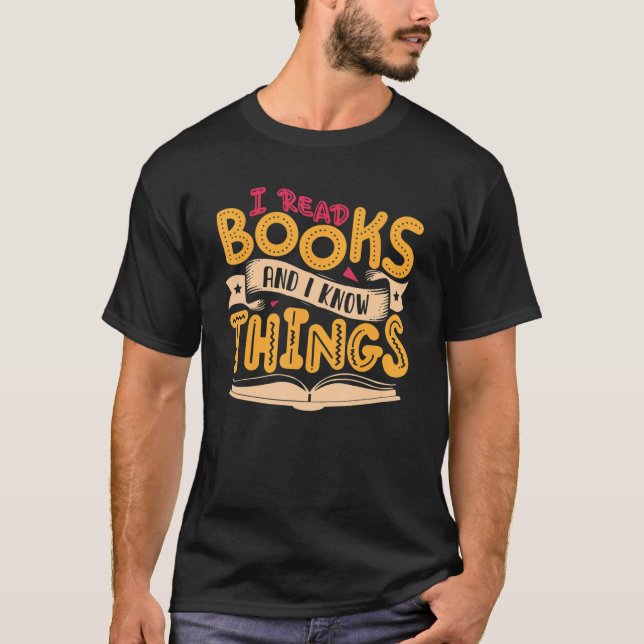 T-shirt Livre Quote Librairie Pun Livre Lecture Conception (Devant)