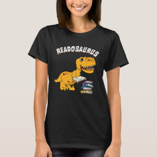 T-shirt Livre Readosaurus Dinosaur Livres Bibliothèque Lec