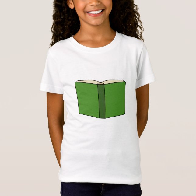 T-Shirt Livre vert de dessin (Devant)