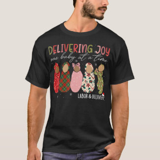 T-shirt Livrer Joy Un Bébé À La Fois Livraison De Travail