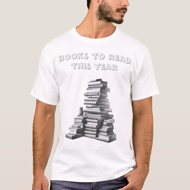 T-shirt livres à lire cette année (Devant)