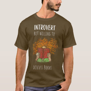 T-shirt Livres Book Club Introvert Bookworm Bookworm