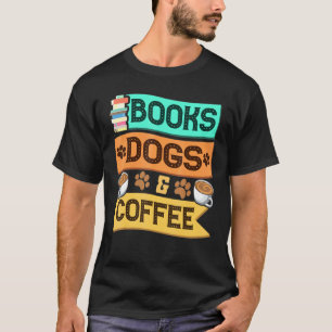 T-shirt Livres Chien Et Café Livre Loee Animaux Animaux An