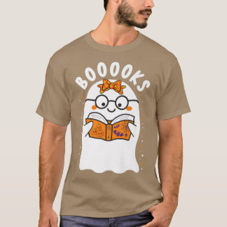 T-shirt Livres ! Cute Ghost Lecture Bibliothèque Livres Ha