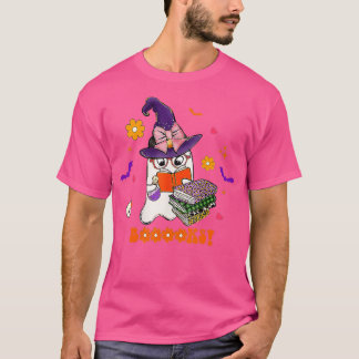 T-shirt Livres ! Cute Ghost Lecture Bibliothèque Livres Ha