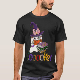 T-shirt Livres ! Cute Ghost Lecture Bibliothèque Livres Ha