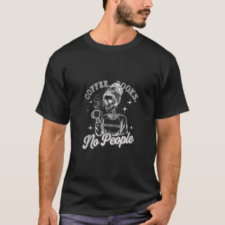 T-shirt Livres de café Introverted No People Skeleton Tank