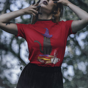 T-shirt Livres de chat Potion et épisodes Halloween Person