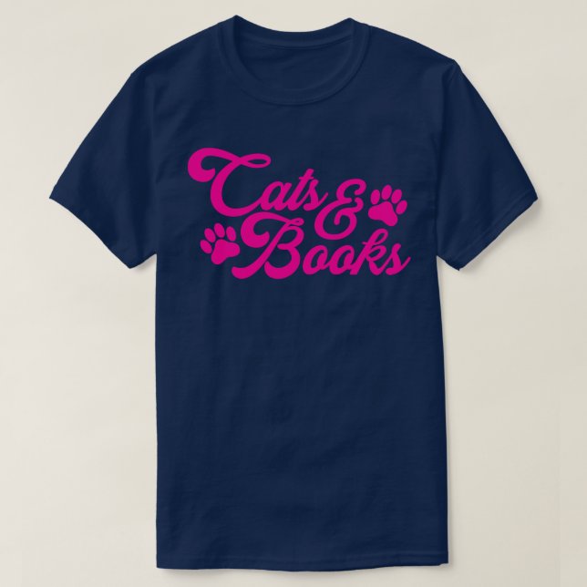 T-shirt Livres de chats (Design devant)