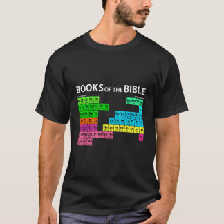 T-shirt Livres de la Bible Table Périodique Seminary Pasto